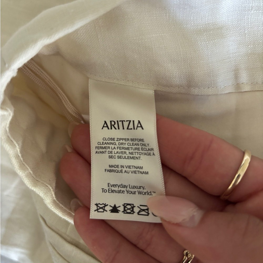 (NWT) Wilfred - Aritzia -The Limitless Pant in Linen - Color: Birch - Picture 16 of 16